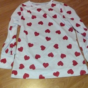 Nwot Heart's Long Sleeve Size M